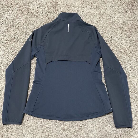 Icebreaker Jacket Womens Medium Grey Pink GT Softshell Merino Wool Reflective - Picture 7 of 12